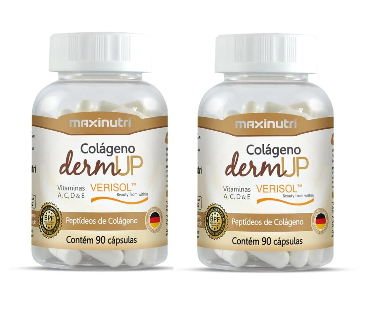 KIT 2 COLáGENO DERMUP VERISOL VITAMINAS A C D E  90CP