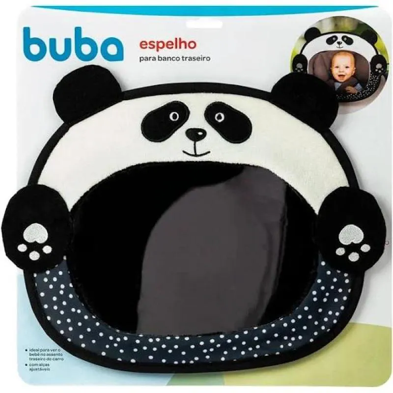ESPELHO RETROVISOR PARA CARRO BEBE BANCO TRASEIRO PANDINHA