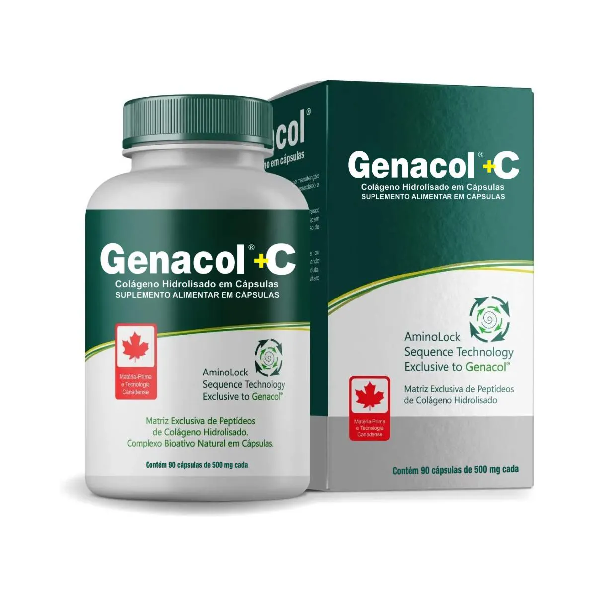 GENACOL +C 500MG COM 90 CáPSULAS