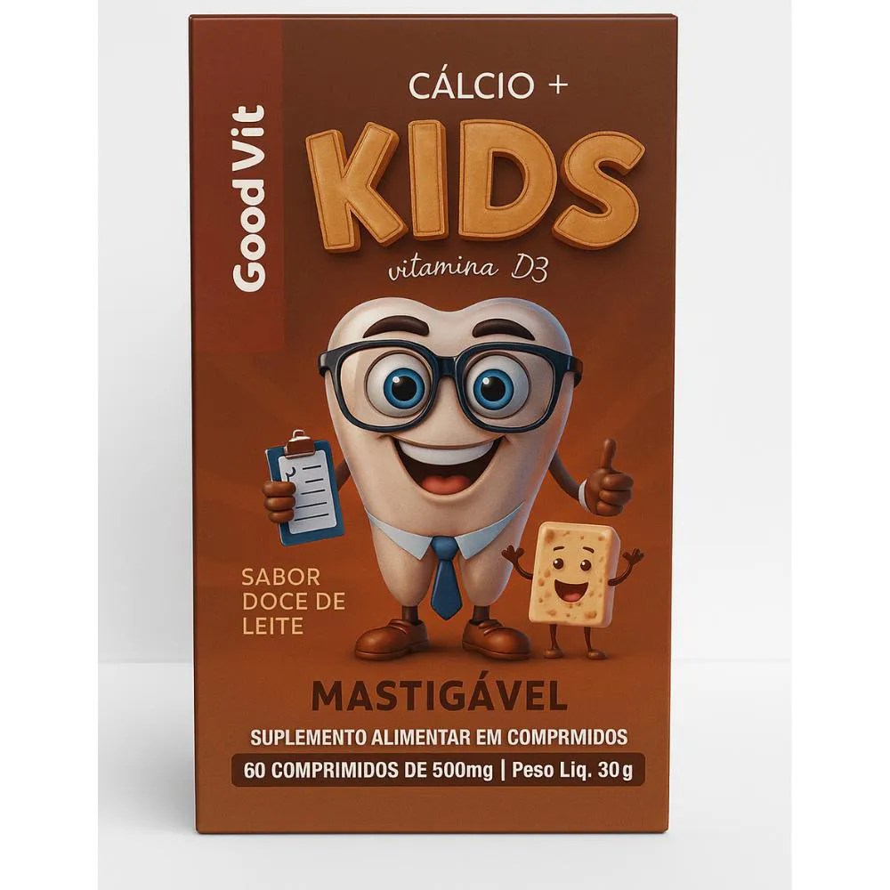 CALCIO + KIDS VITAMINA D3  C/60 CáPSULAS - GOOD VIT