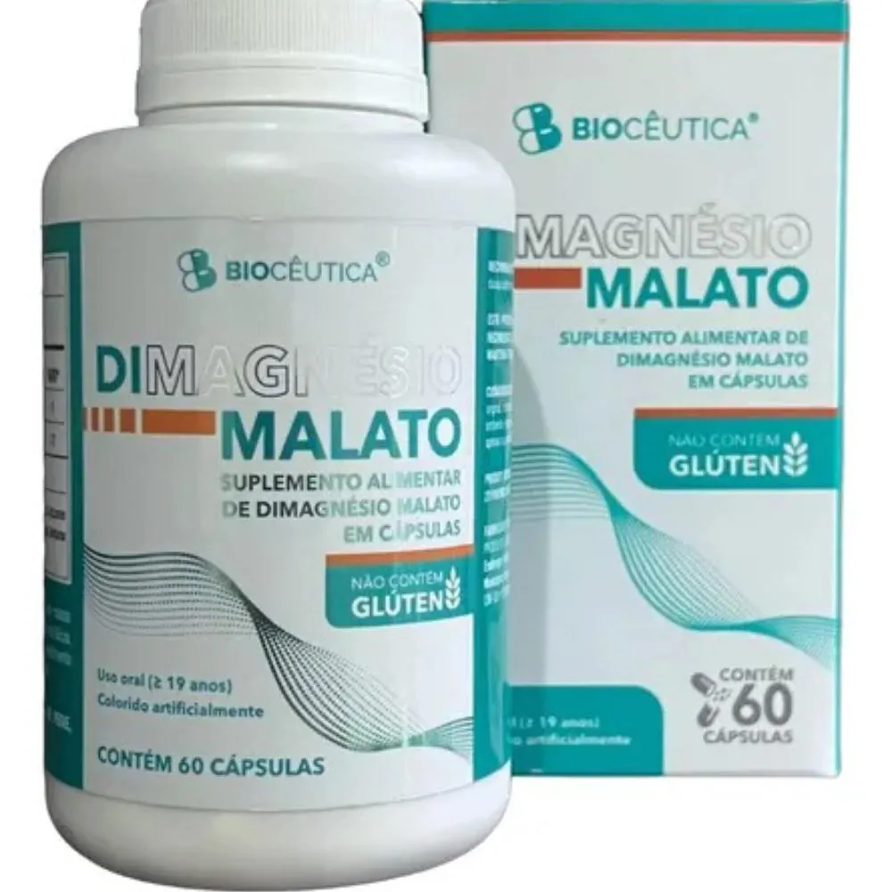 DIMAGNéSIO MALATO C/60 CáPSULAS - BIOCêUTICA