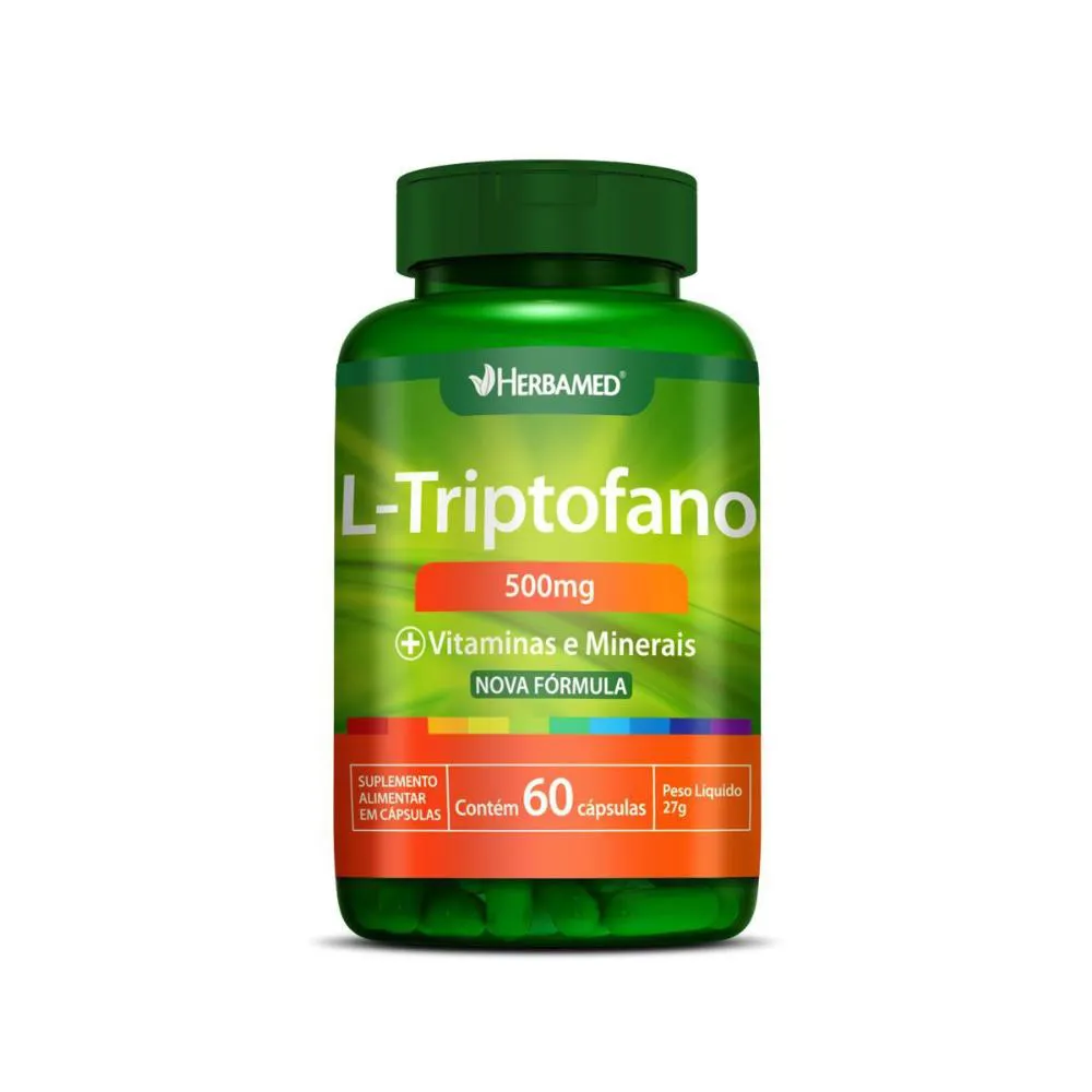 L-TRIPOFANO 500MG C/60 CáPSULAS - HERBAMED