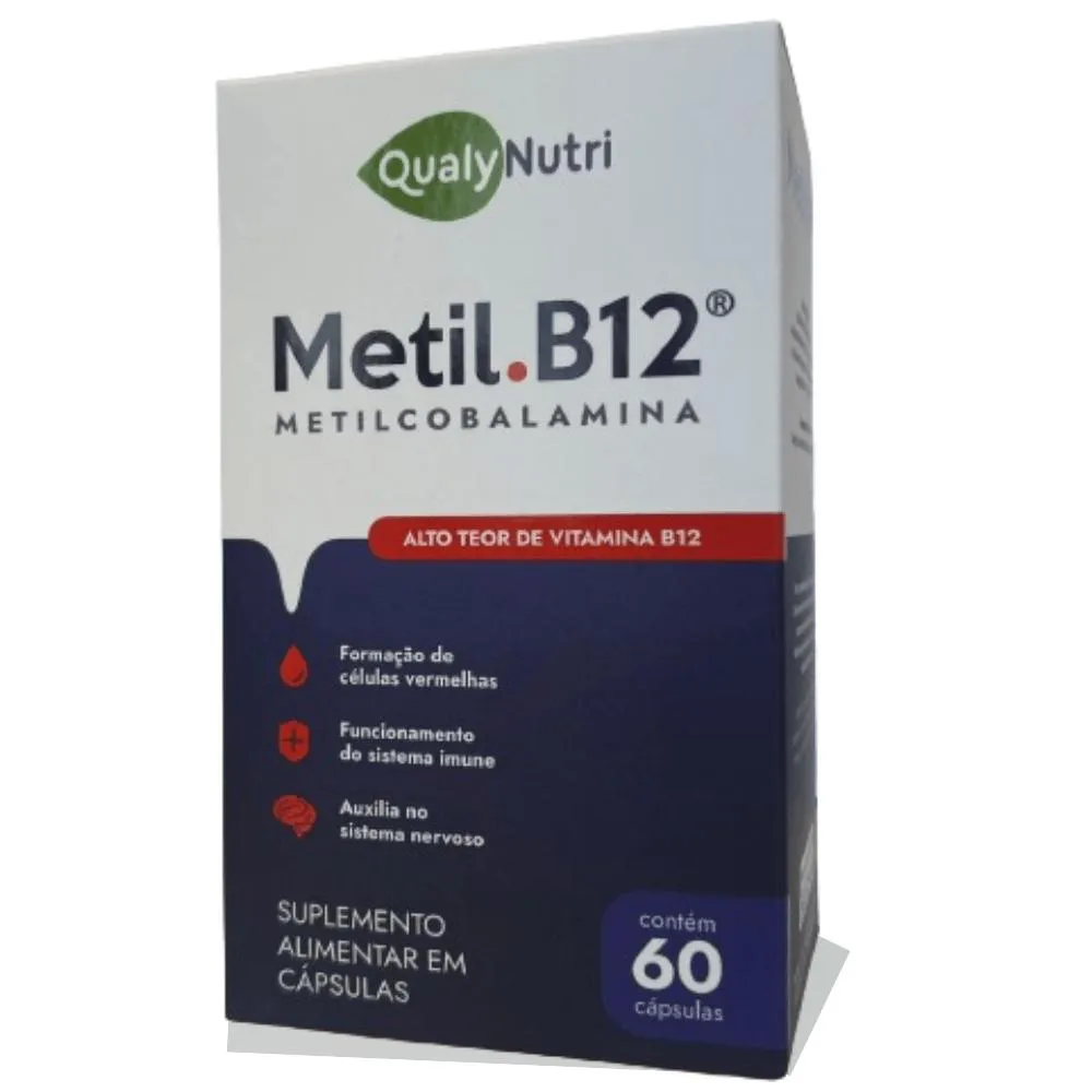 METIL.B12 METILCOBALAMINA C/60 CáPSULAS - QUALY NUTRI