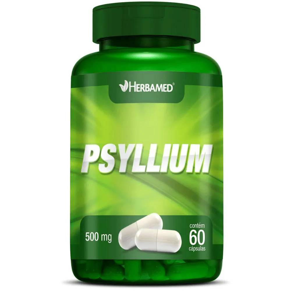 PSYLLIUM 500MG C/60 CáPSULAS - HERBAMED