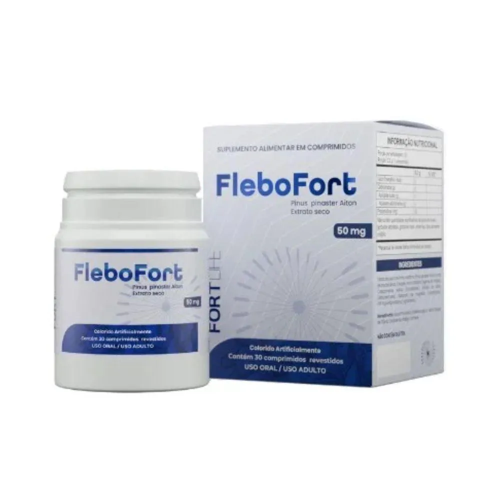 SUPLEMENTO ALIMENTAR FLEBOFORT COM 30 COMPRIMIDOS FORTLIFE