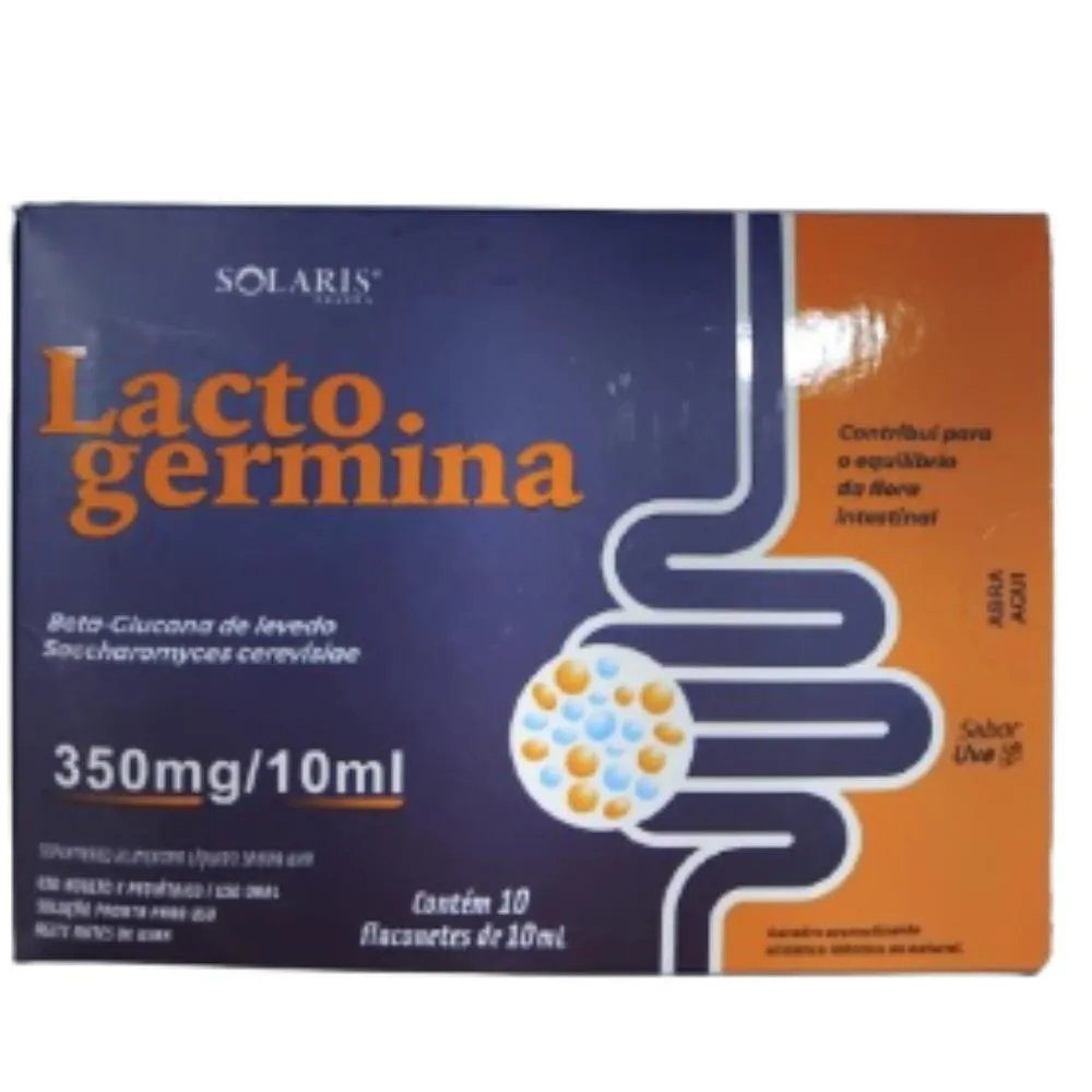 LACTOGERMINA 350MG/10ML SABOR UVA C/10 FLACONETES