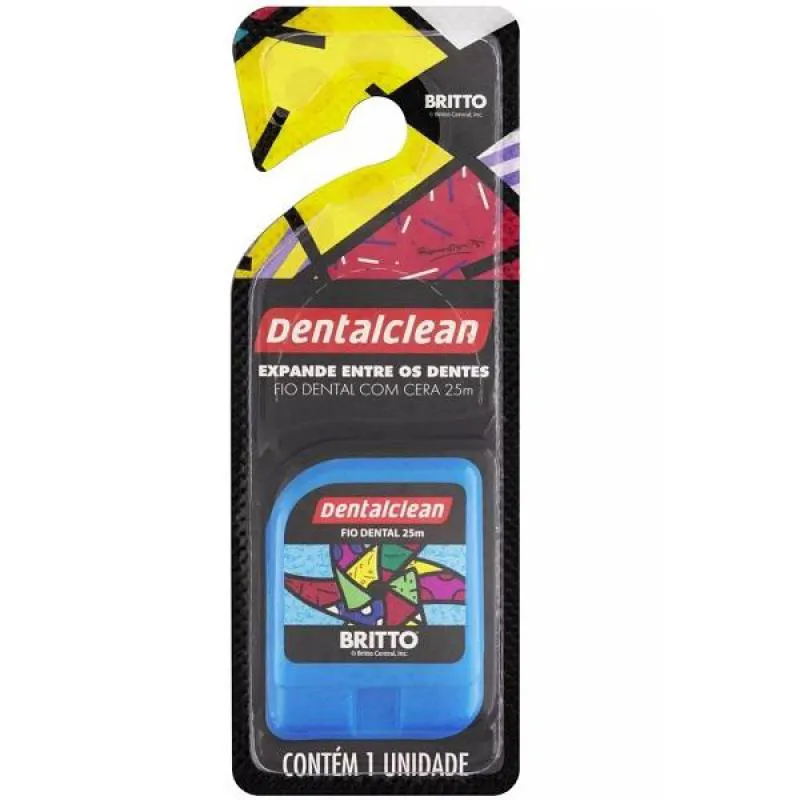 FIO DENTAL COM CERA DENTALCLEAN ROMERO BRITTO 25M