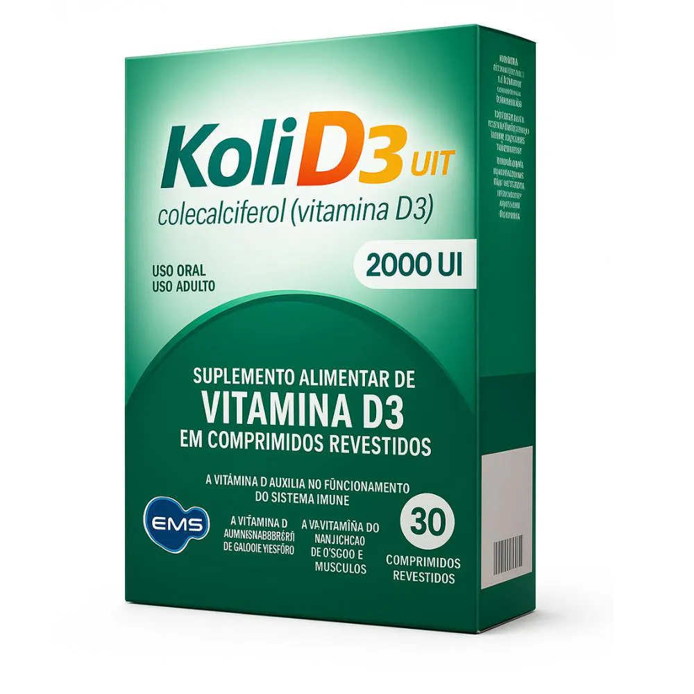 VITAMINA D3 COLECALCIFEROL 2000UI C/30 COMPRIMIDOS - EMS