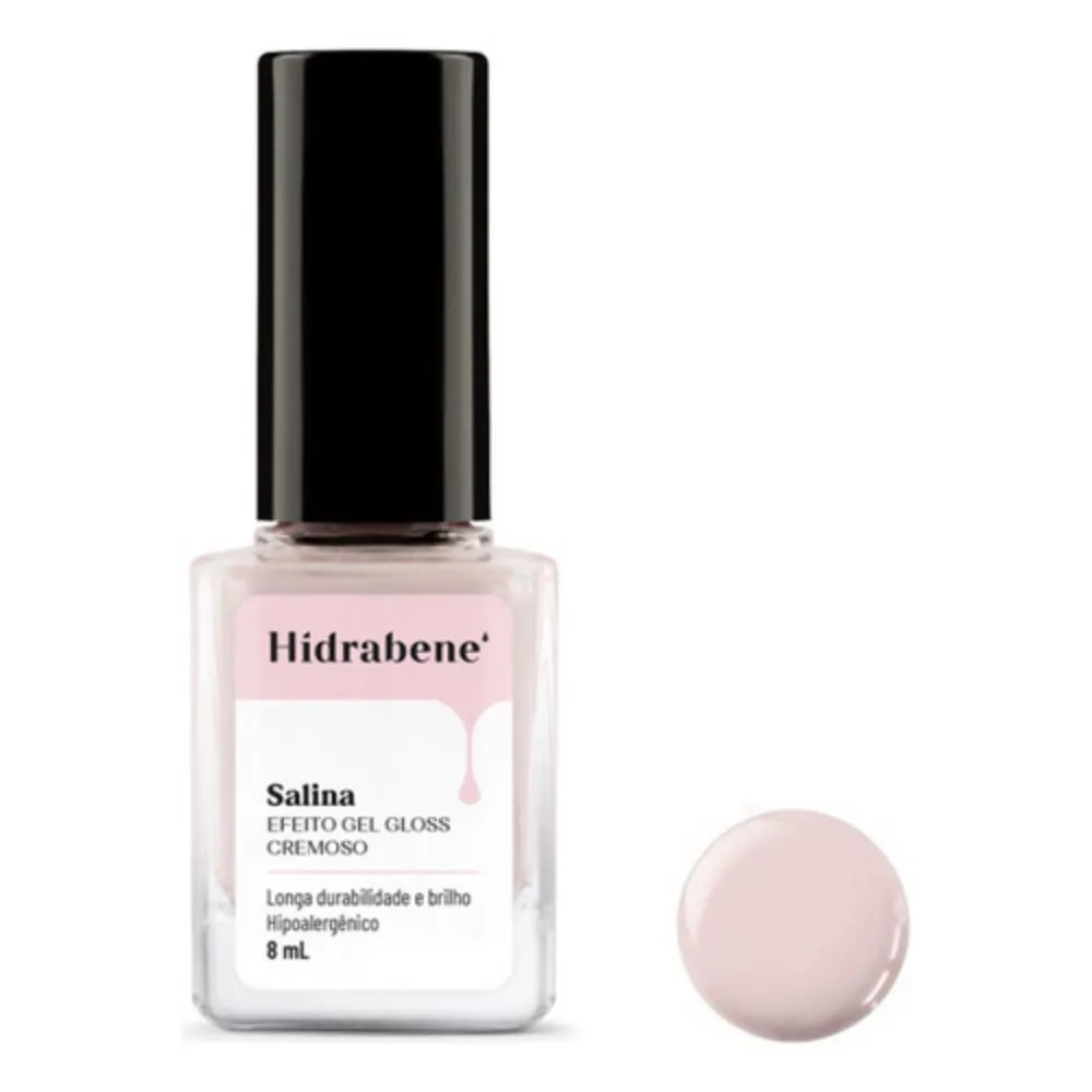ESMALTE HIDRABENE HIPOALERGêNICO SALINA 8ML