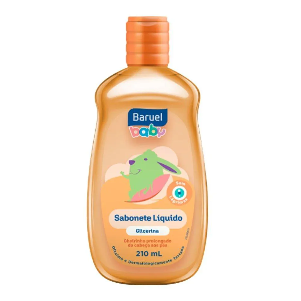 SABONETE LíQUIDO BARUEL BABY COM GLICERINA 210ML