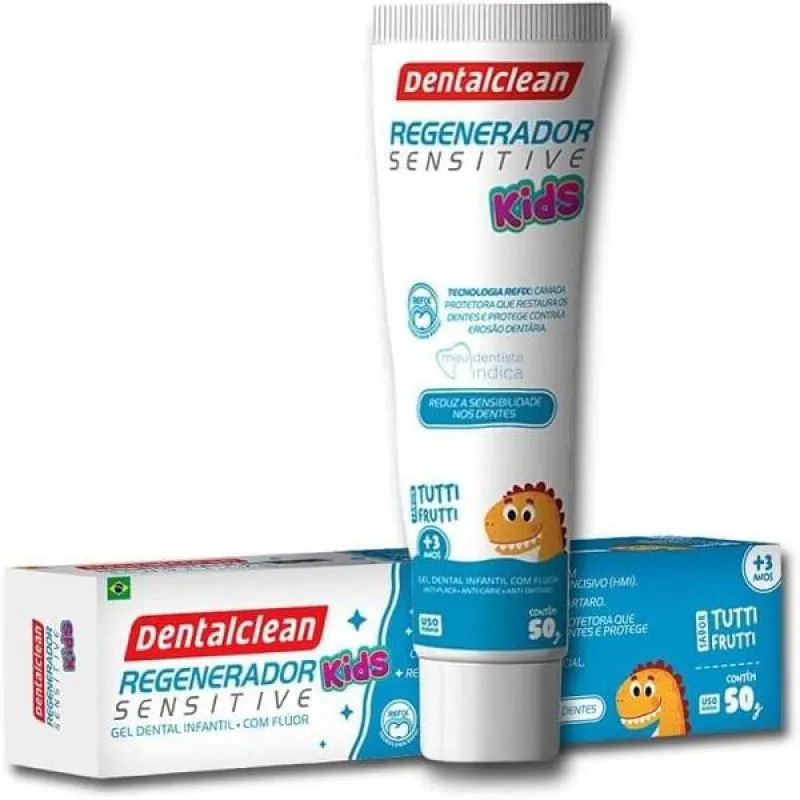 PASTA DENTE REGENERADOR SENSITIVE KIDS TUTTI-FRUTTI GEL SEM GLUTEN 50G