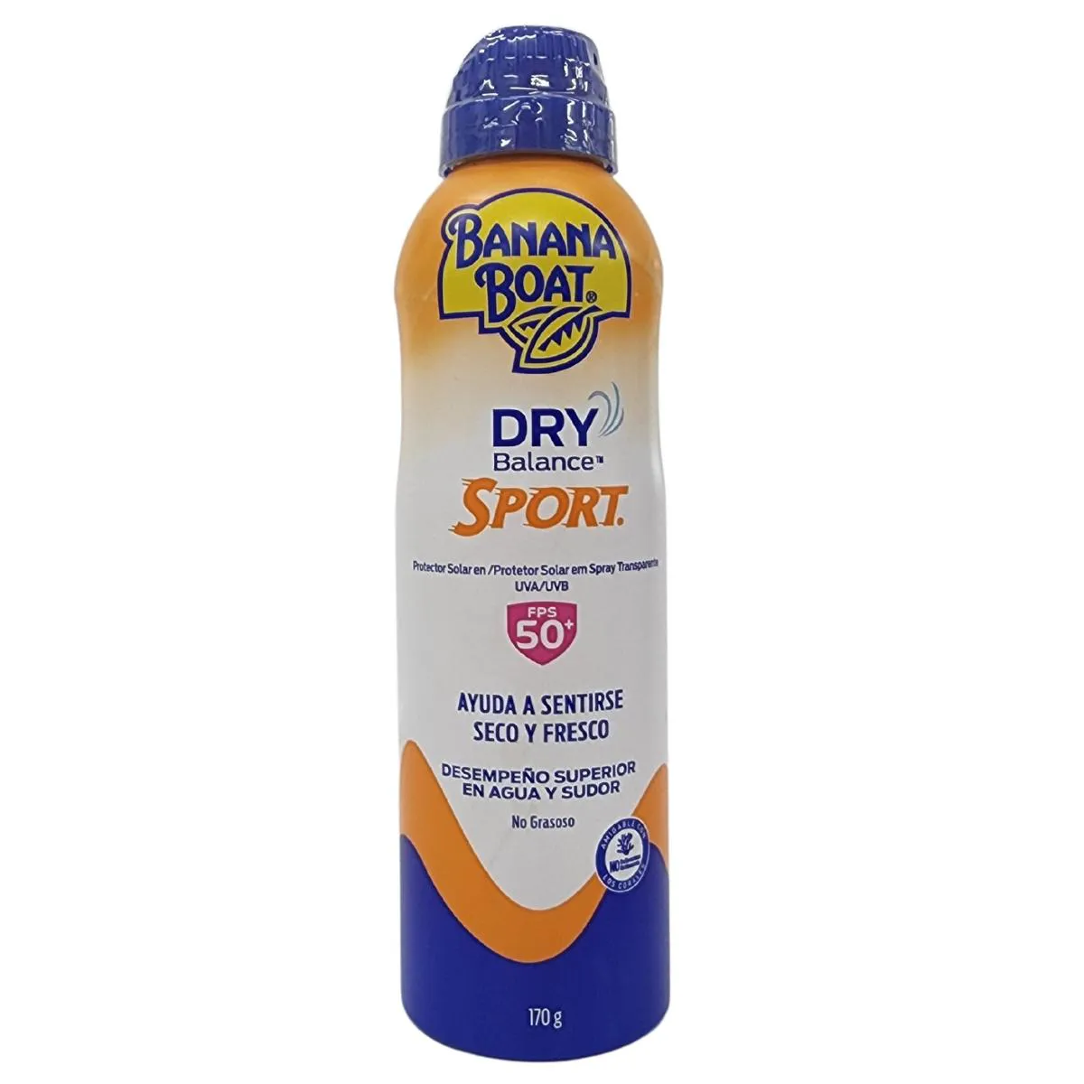 PROTETOR SOLAR SPRAY UVA/UVB DRY BALANCE SPORT FPS 50+ BANANA BOAT 170G