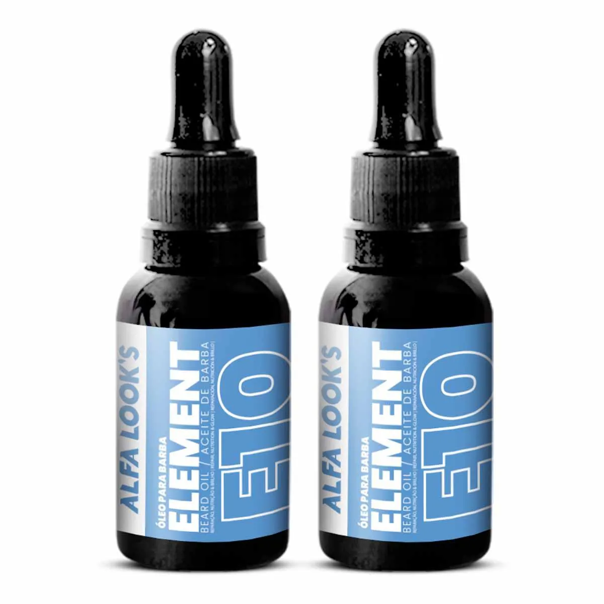 KIT 2X OLEO BARBA HIDRATANTE ELEMENT E10 30ML ALFA LOOK`S