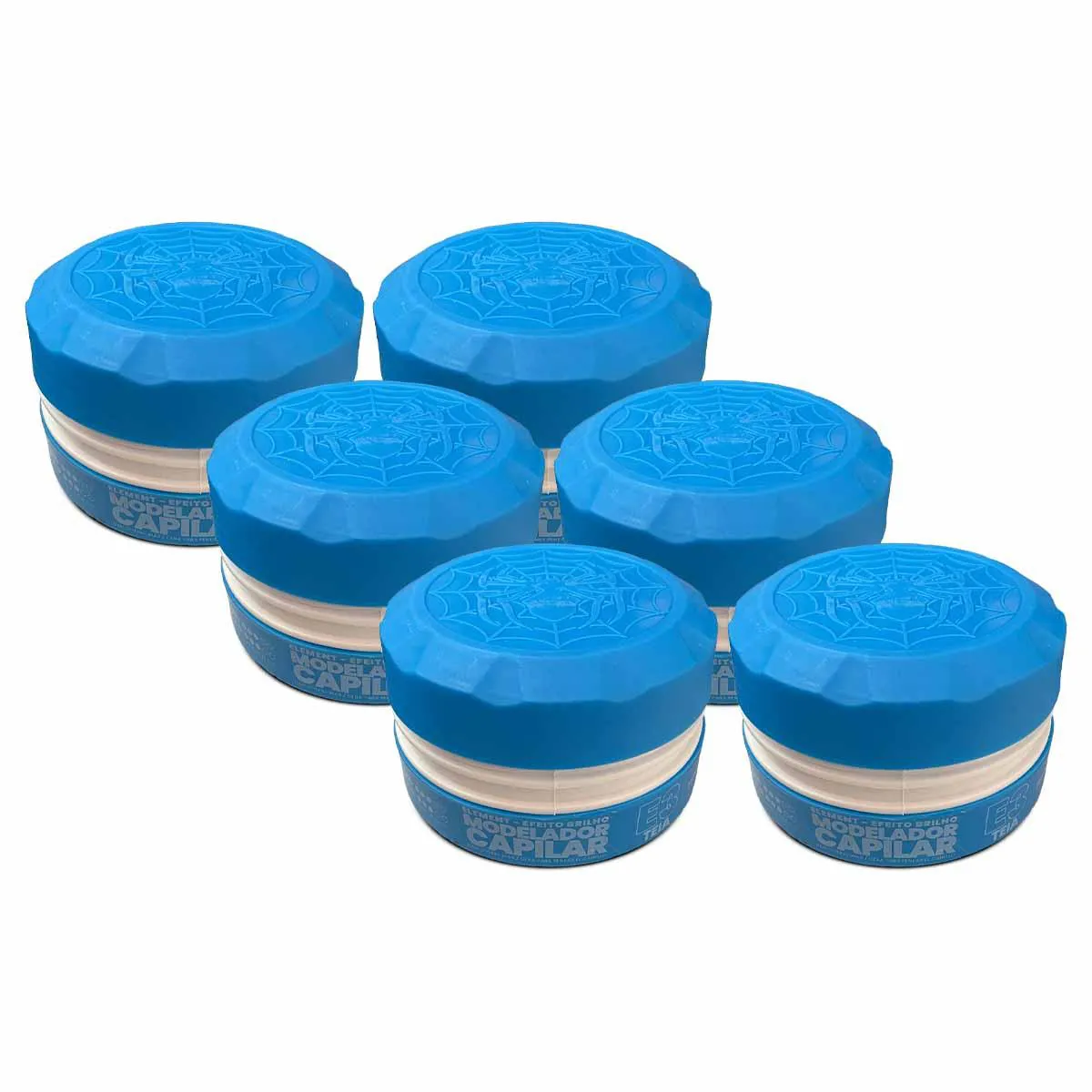 KIT 6X PASTA PARA CABELO TEIA ELEMENT E3 150G ALFA LOOK`S