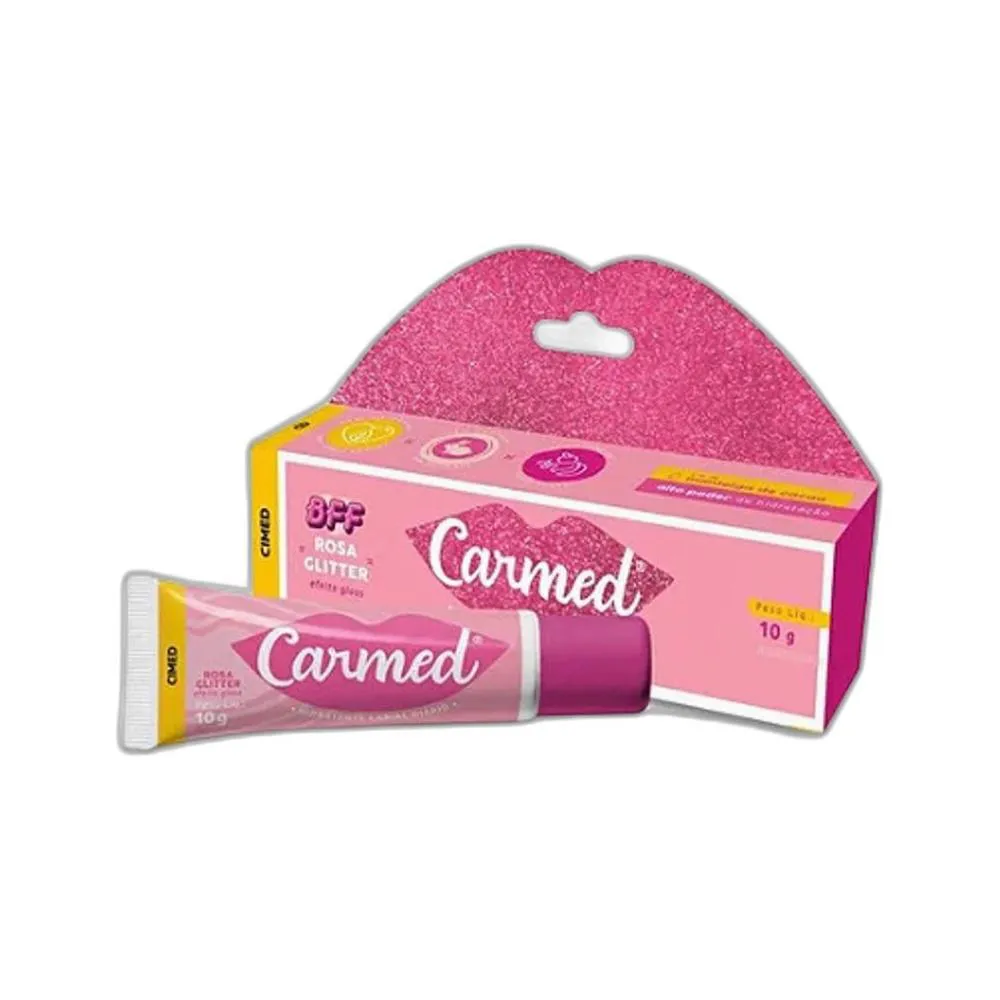 HIDRATANTE LABIAL CARMED BFF ROSA GLITTER 10G - CIMED