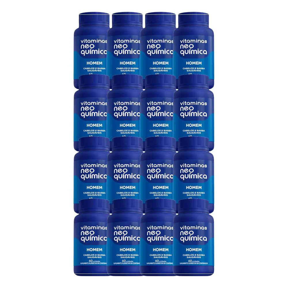 KIT 16X SUPLEMENTO ALIMENTAR HOMEM 60 CPR -  NEO QUIMICA