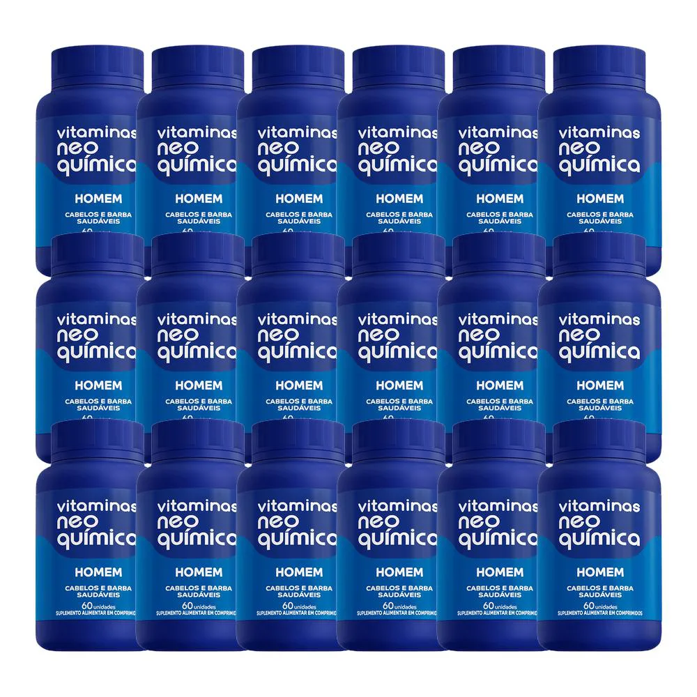 KIT 18X SUPLEMENTO ALIMENTAR HOMEM 60 CPR -  NEO QUIMICA