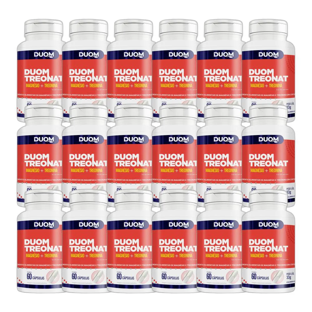 KIT 18X SUPLEMENTO ALIMENTAR TREONAT 60 CPS - DUOM