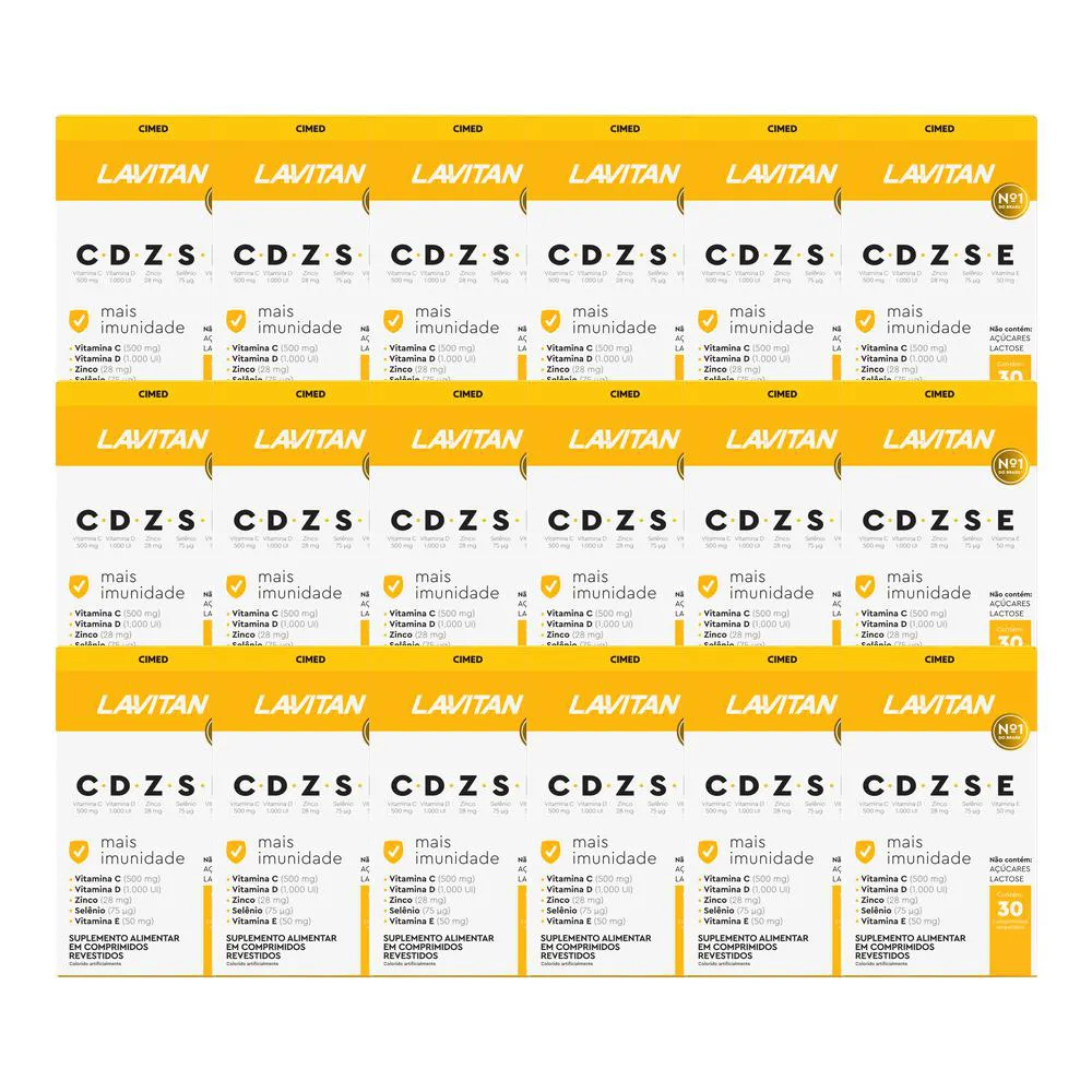 KIT 18X VITAMINA LAVITAN CDZSE 30 COMPRIMIDOS - CIMED