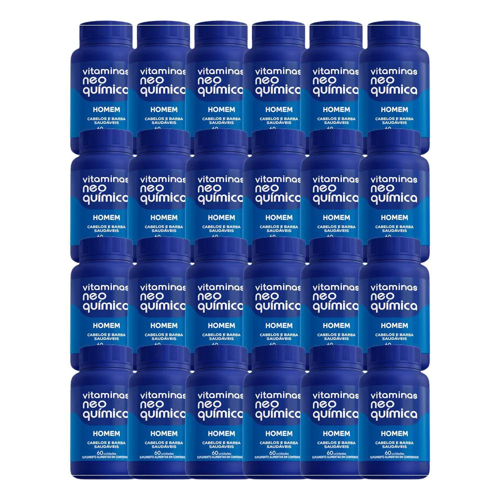 KIT 24X SUPLEMENTO ALIMENTAR HOMEM 60 CPR -  NEO QUIMICA
