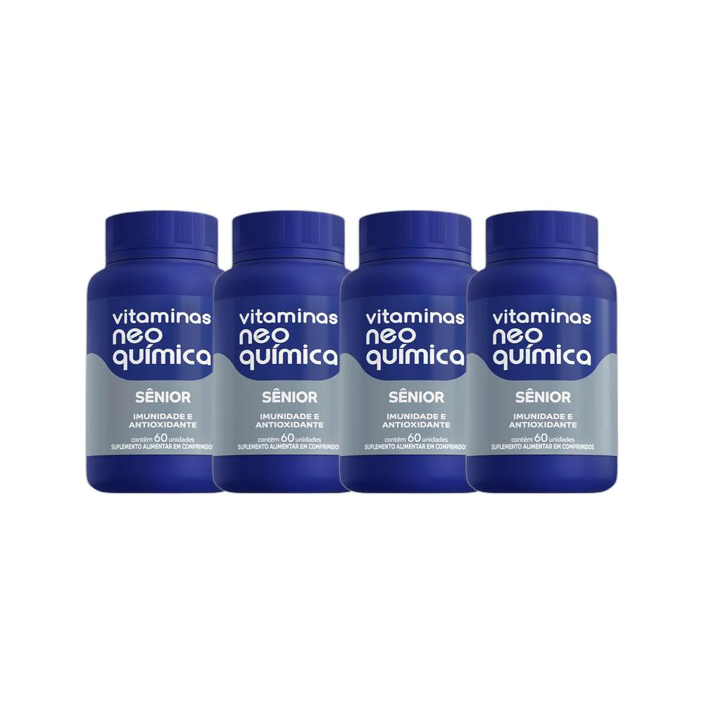KIT 4X SUPLEMENTO ALIMENTAR SêNIOR 60 CPR - NEO QUIMICA