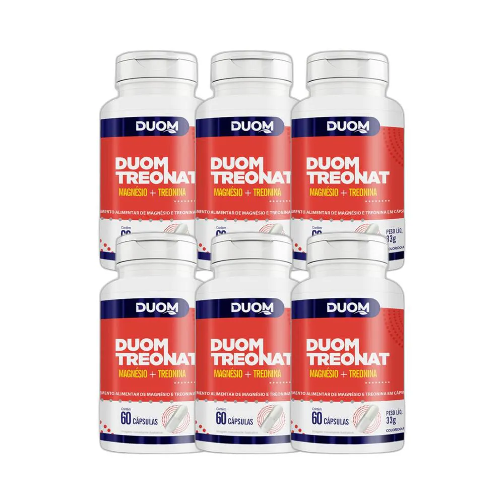 KIT 6X SUPLEMENTO ALIMENTAR TREONAT 60 CPS - DUOM