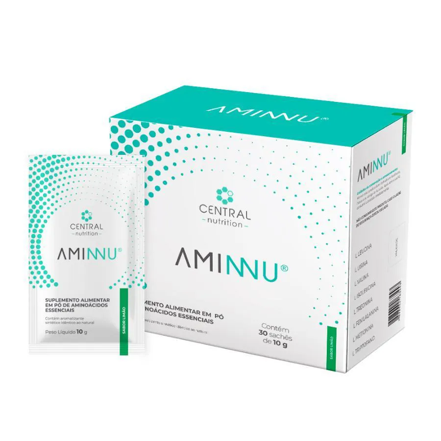 AMINNU 10G 30 SACHêS - CENTRAL NUTRITION Limão