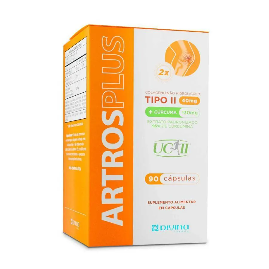 ARTROS PLUS COLAGENO UC-II 40MG 90 TIPO II 90 CáPSULAS - DIVINA PHARMA