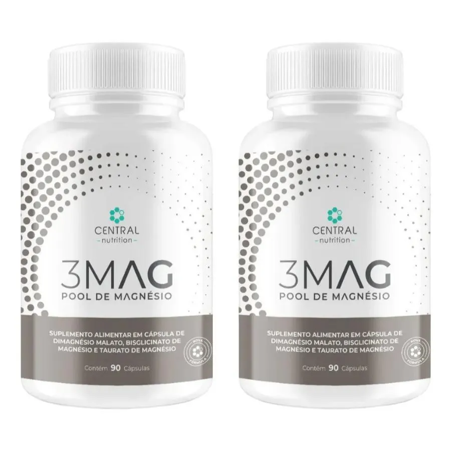 KIT COM 2 UNIDADES 3MAG POOL DE MAGNéSIO CENTRAL NUTRITION