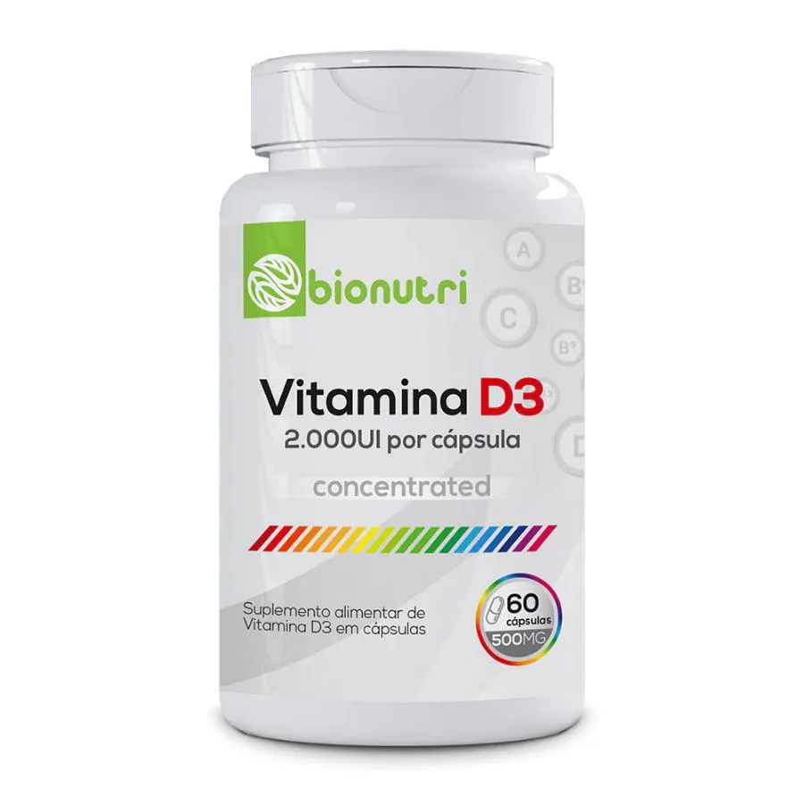 VITAMINA D3 2000UI 60 CáPSULAS - BIONUTRI