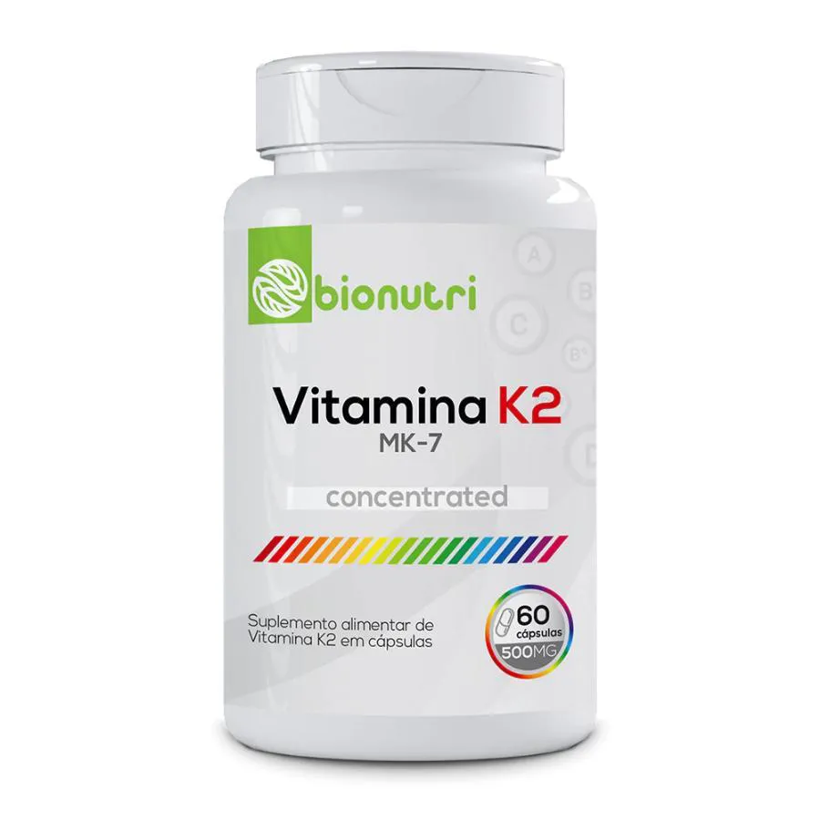 VITAMINA K2 MK-7 500MG 60 CáPSULAS - BIONUTRI