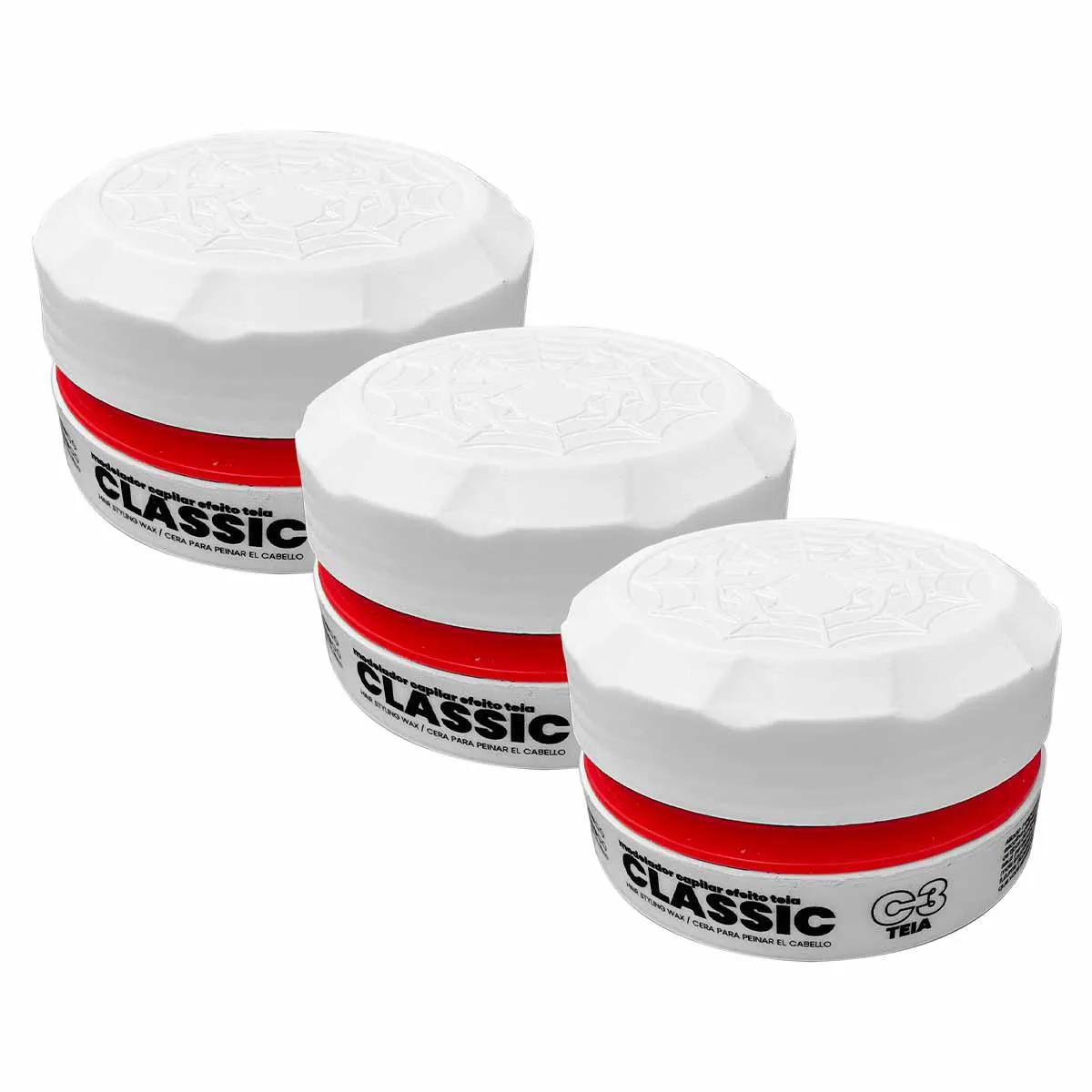 KIT 3X PASTA CABELO TEIA CLASSIC C3 150G ALFA LOOK`S