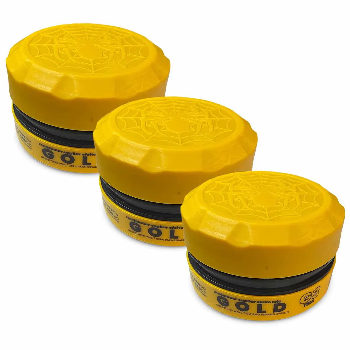 KIT 3X PASTA CABELO EFEITO TEIA GOLD G3 150G ALFA LOOK`S