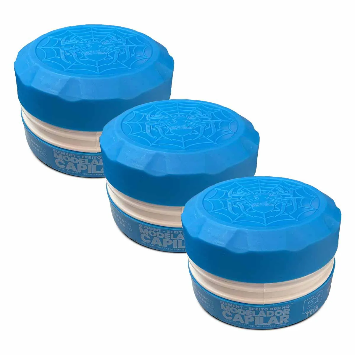 KIT 3X PASTA PARA CABELO TEIA ELEMENT E3 150G ALFA LOOK`S