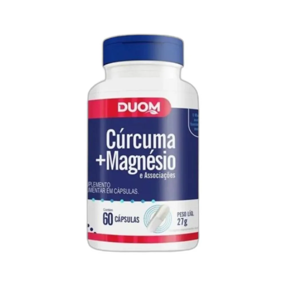 SUPLEMENTO ALIMENTAR CúRCUMA + MAGNéSIO 60 CPS DUOM