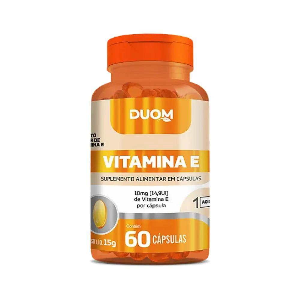 SUPLEMENTO ALIMENTAR VITAMINA E 60 CPS - DUOM