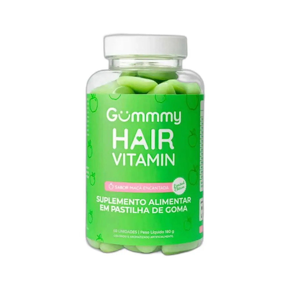 SUPLEMENTO HAIR VITAMIN MAçã VERDE 60 U - GUMMY