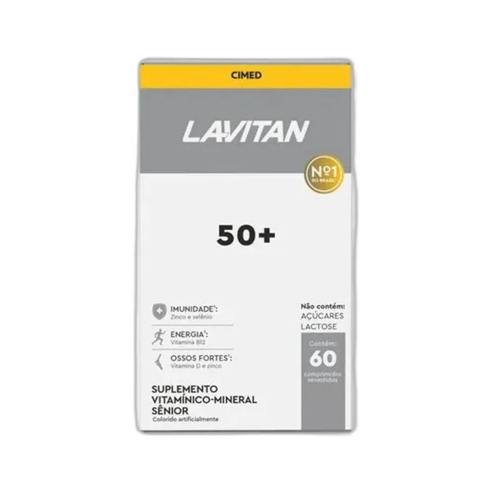 VITAMINA LAVITAN 50+ SêNIOR 60 COMPRIMIDOS - CIMED