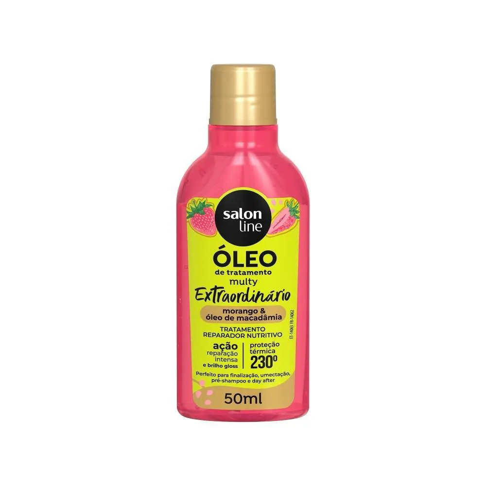 ÓLEO REPARADOR MORANGO CACHOS DOS SONHOS MULTY EXTRAORDINáRIO 50ML