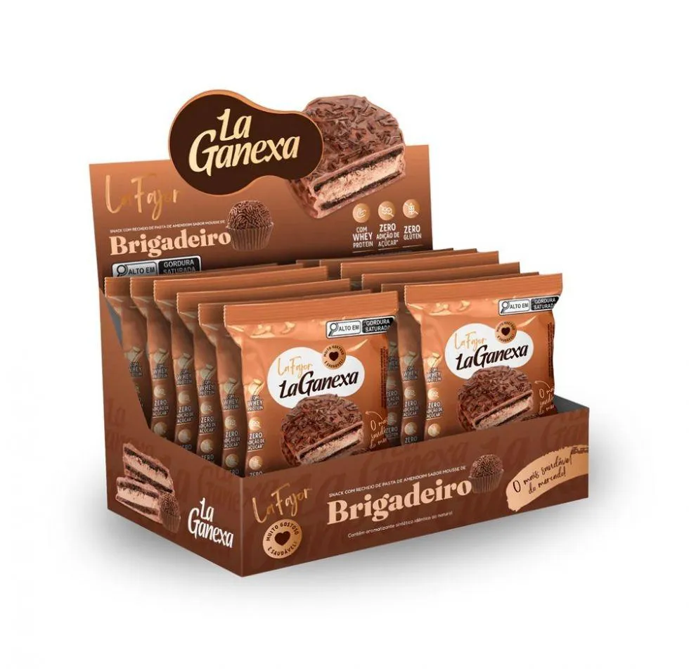 LA FAJOR LA GANEXA DISPLAY (12 UNID. 50G) - SABOR: BRIGADEIRO