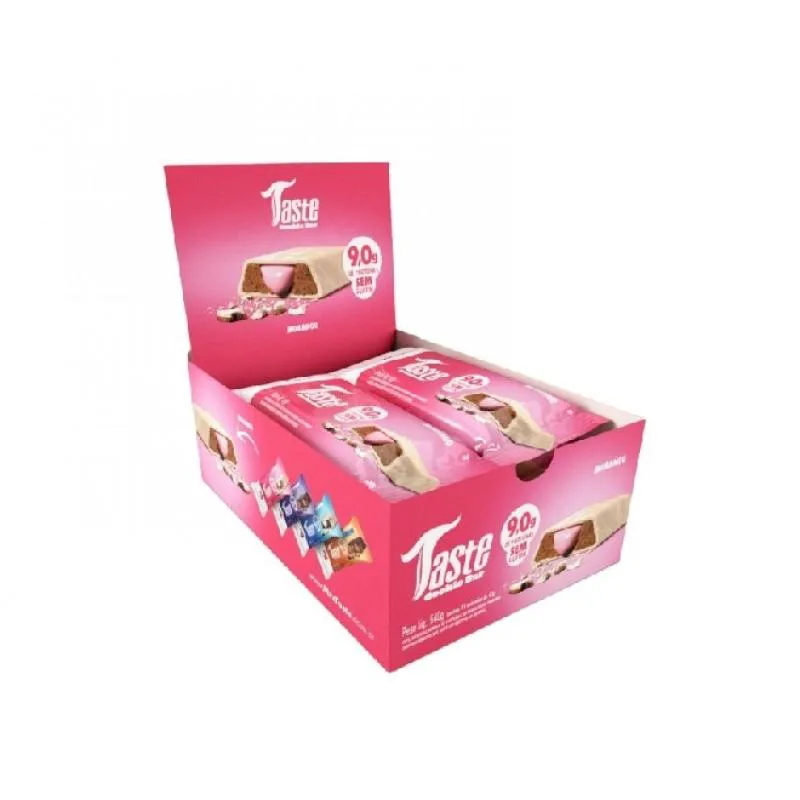 TASTE COOKIE BAR DISPLAY (12 UNID 45G) - SABOR: MORANGO