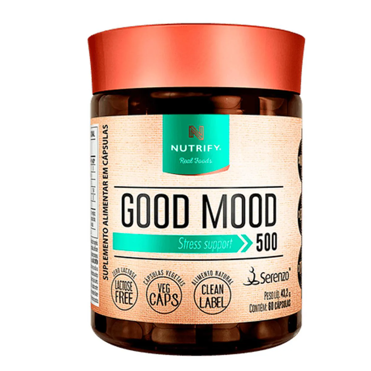 GOOD MOOD SERENZO NUTRIFY 60 CAPSULAS SEM Sabor