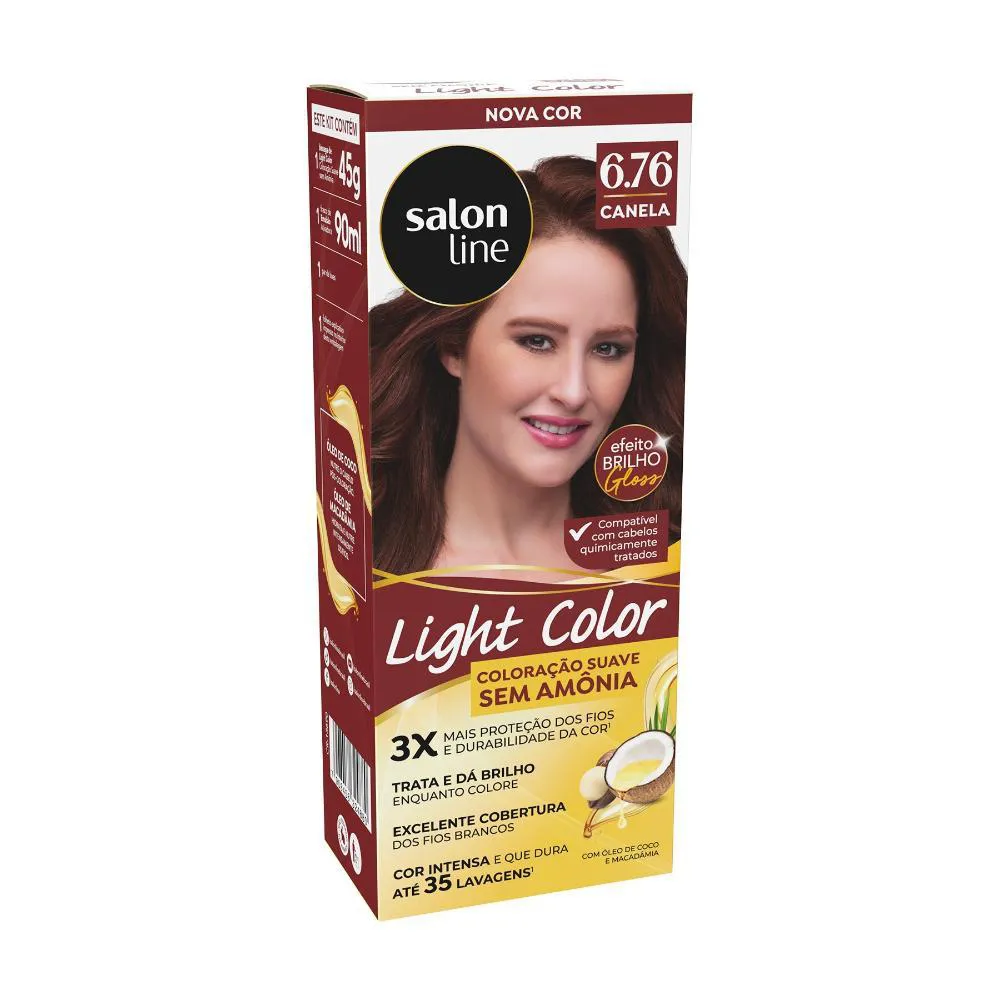 COLORAçãO SUAVE LIGHT COLOR 6.76 CANELA