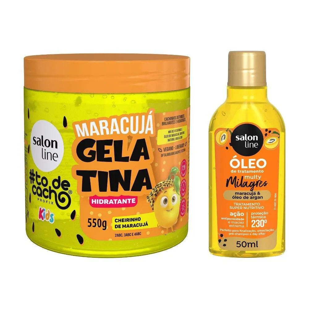 KIT MARACUJá COM GELATINA E ÓLEO DE TRATAMENTO