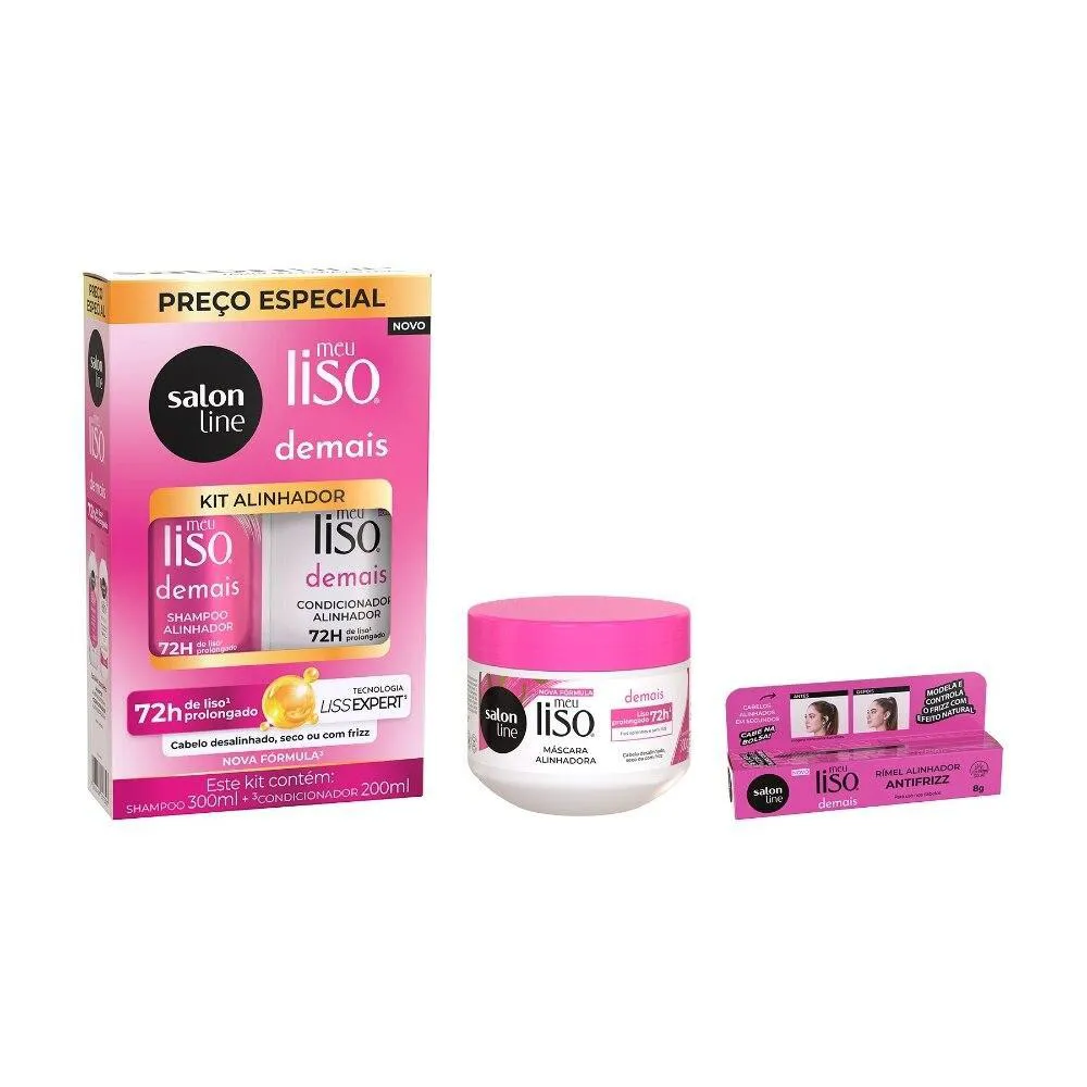 KIT MEU LISO DEMAIS COM MáSCARA E RíMEL ANTIFRIZZ