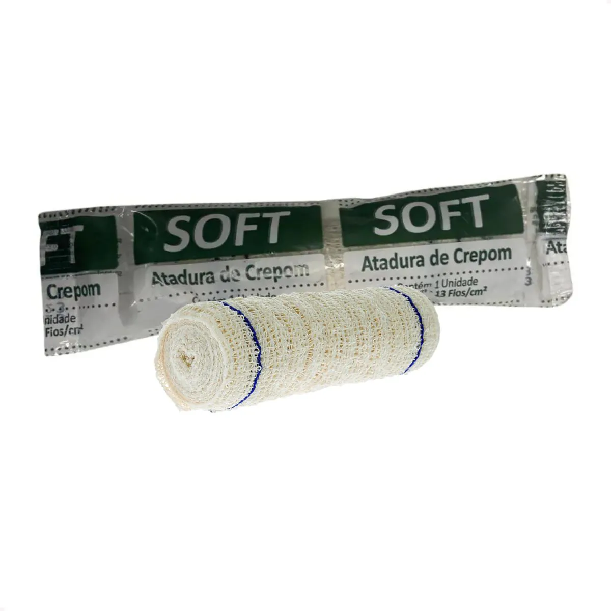 KIT COM 12 ATADURAS DE CREPOM 10CMX1,80M 13 FIOS SOFT ERIMAX