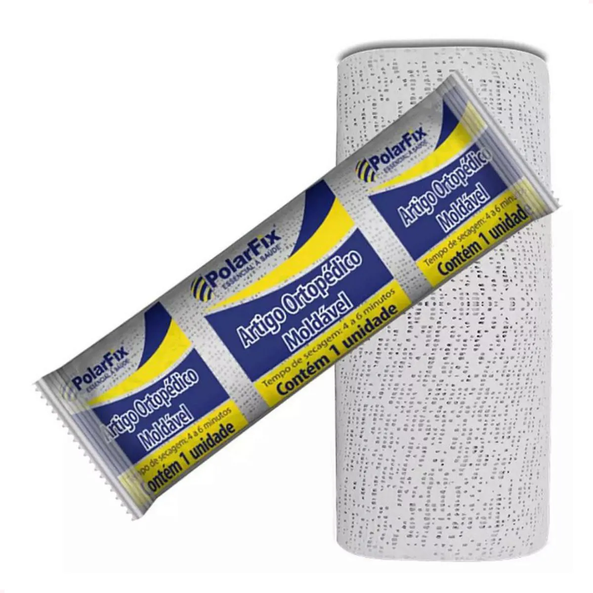 ATADURA DE GESSO POLAR FIX 8CMX2M ARTIGO ORTOPéDICO MOLDáVEL