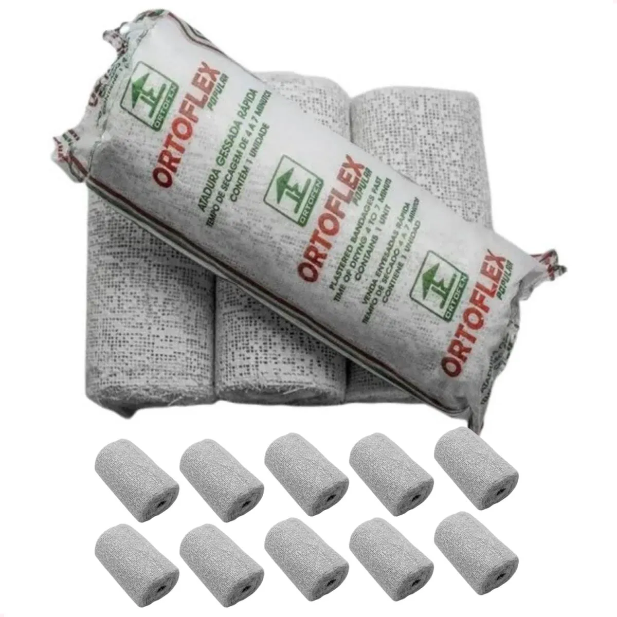 ATADURA GESSADA 15CM X 3M ORTOFEN ARTIGO ORTOPéDICO MOLDáVEL