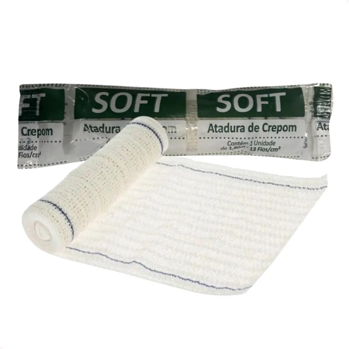 KIT COM 36 ATADURAS DE CREPOM 13 FIOS 20CMX1,20M SOFT ERIMAX