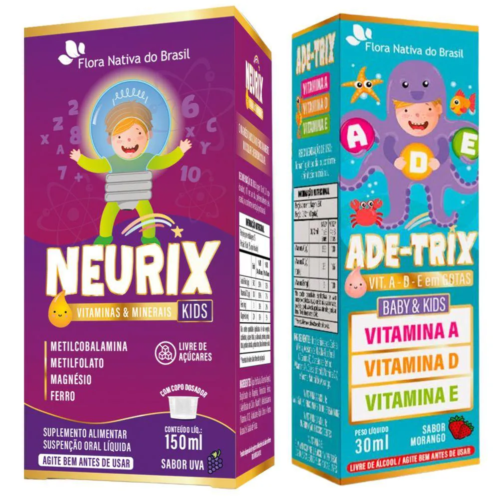 KIT NEURIX + ADE-TRIX - FLORA NATIVA UVA